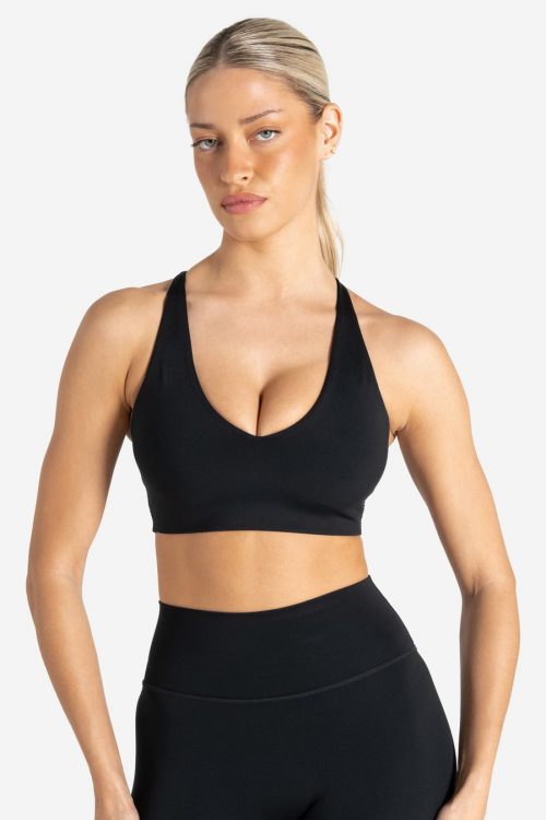 Allure Adjustable Sports Bra – Black