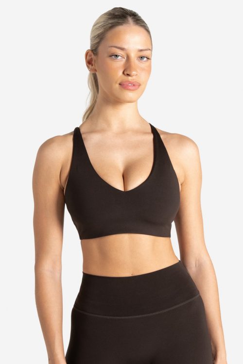 Allure Adjustable Sports Bra – Espresso