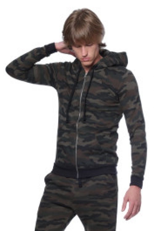 Camo Fleece Full Zip Hoody