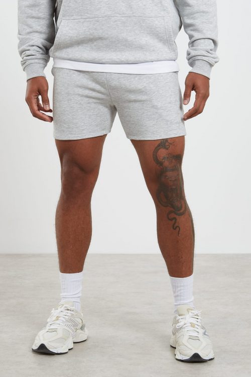 Core Loopback Shorts – Grey Marl