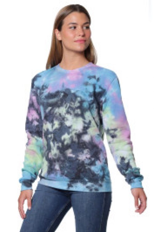 Galaxy Tie Dye Crew Sweatshirt