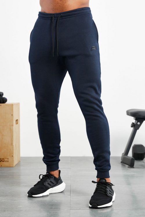 Icon Tapered Joggers – Dark Navy