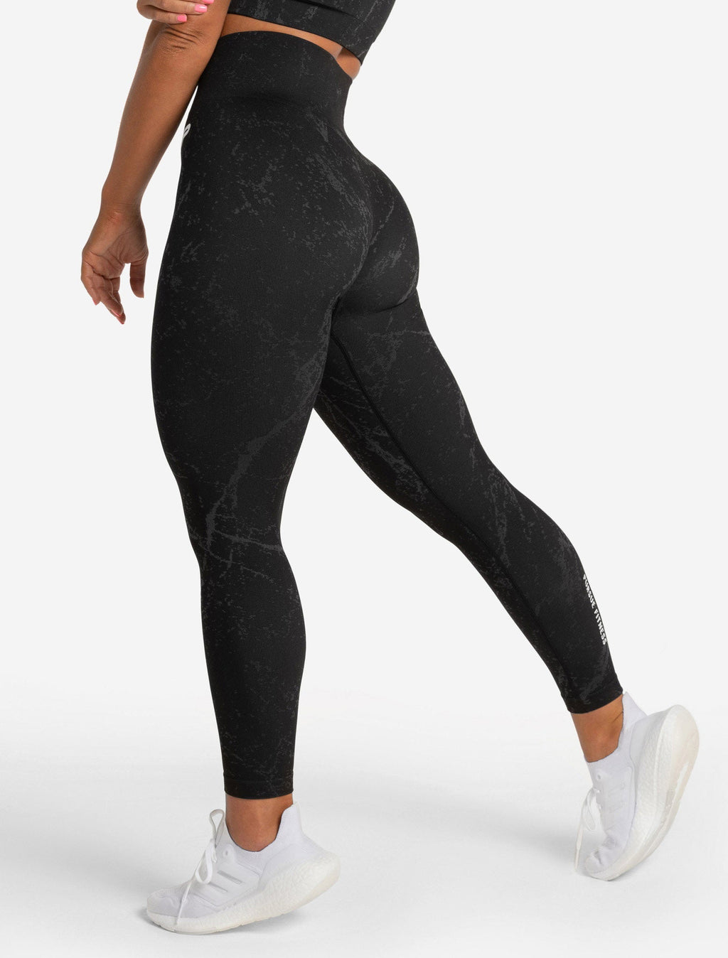 Marble Seamless Leggings – Black