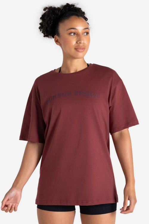 Pump Cover T-Shirt – Dark Cherry