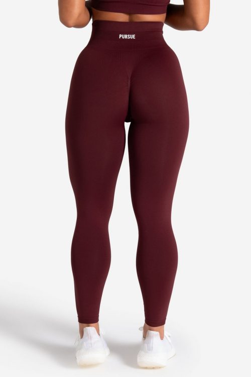 Scrunch Seamless Leggings – Dark Cherry