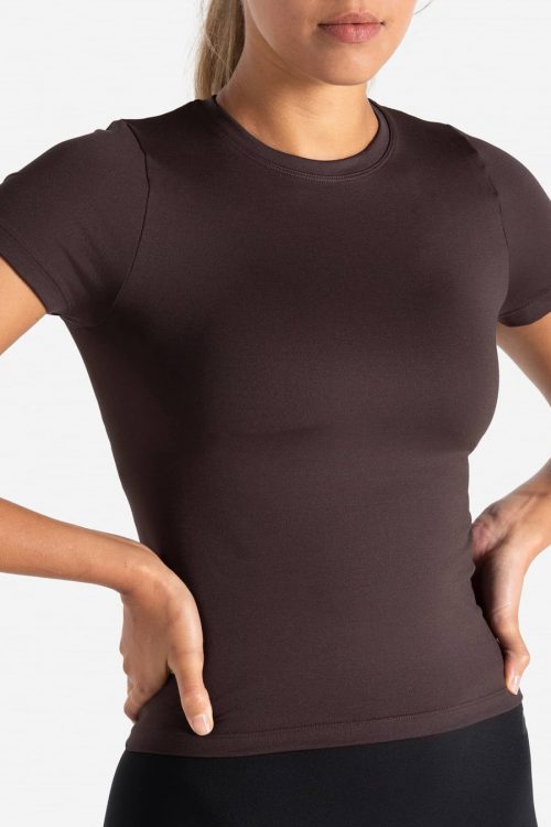Sculpt Seamless T-Shirt – Espresso