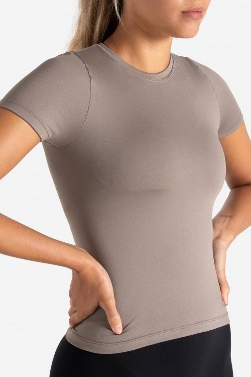 Sculpt Seamless T-Shirt – Taupe