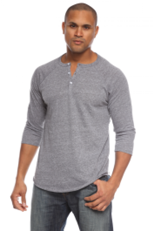 Triblend 3/4 Sleeve Henley