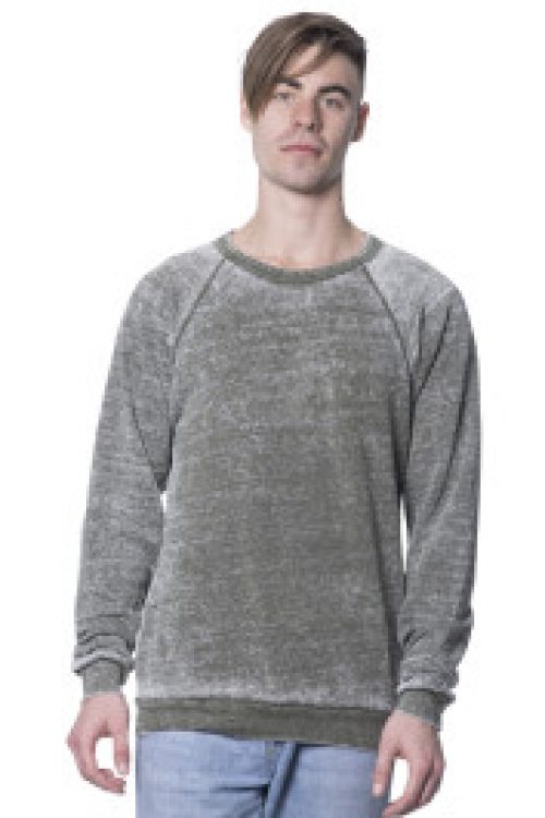 Triblend Burnout Raglan Sweatshirt