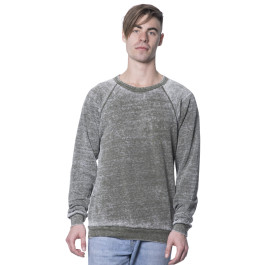 Triblend Burnout Raglan Sweatshirt