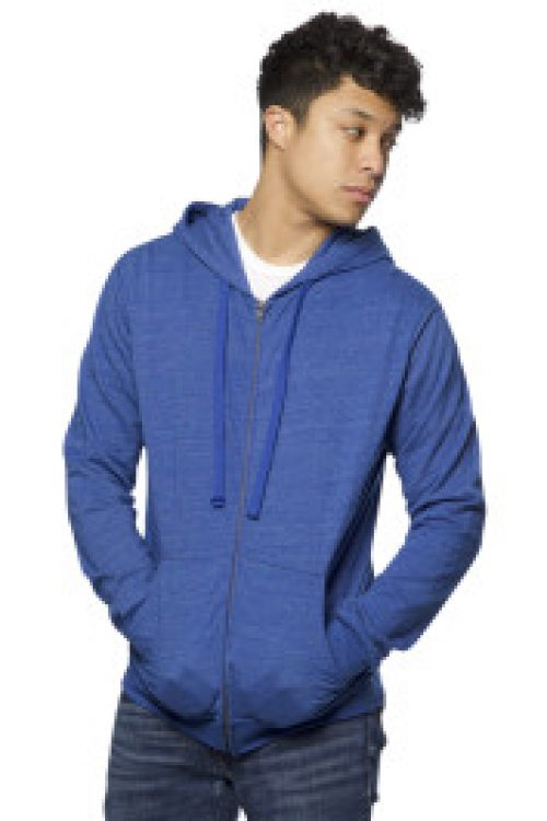 Unisex Eco Triblend French Terry Full Zip Hoody